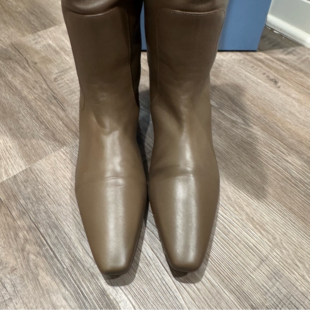 STAUD Wally Flat Truffle Leather Tall Boots - Picture 6 of 16